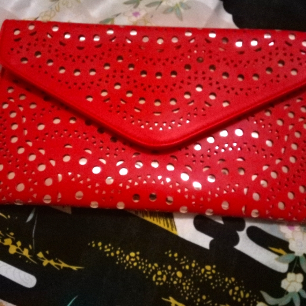 Red Clutch.  NWOT